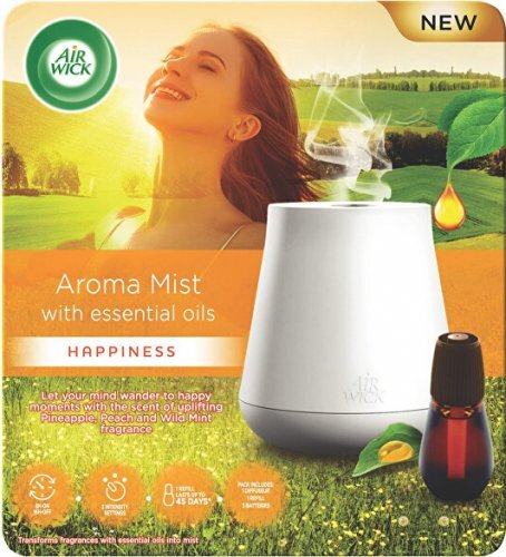Air Wick Aroma difuzér Aroma vaporizér bílý + Náplň Šťastné chvilky