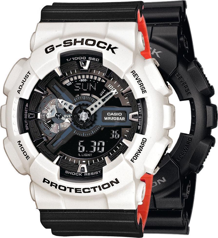 Zegarek Casio G-Shock SET GA-110-1BER + BEZEL 10395292 + PASEK 10577142 20BAR