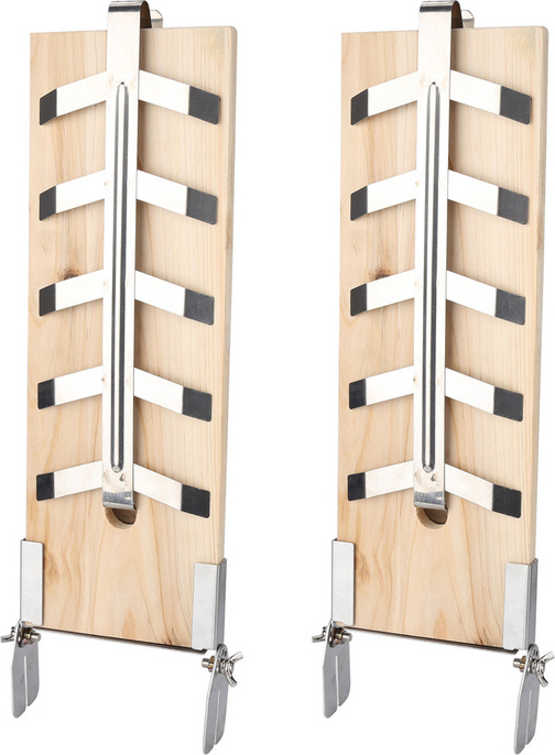 SWANEW Flame Salmon Board Set of 2 Grill Plank Smoking Board z nehrdzavejúcej ocele