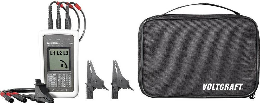 VOLTCRAFT VC35 Drehfeldtester CAT IV 600 V LCD