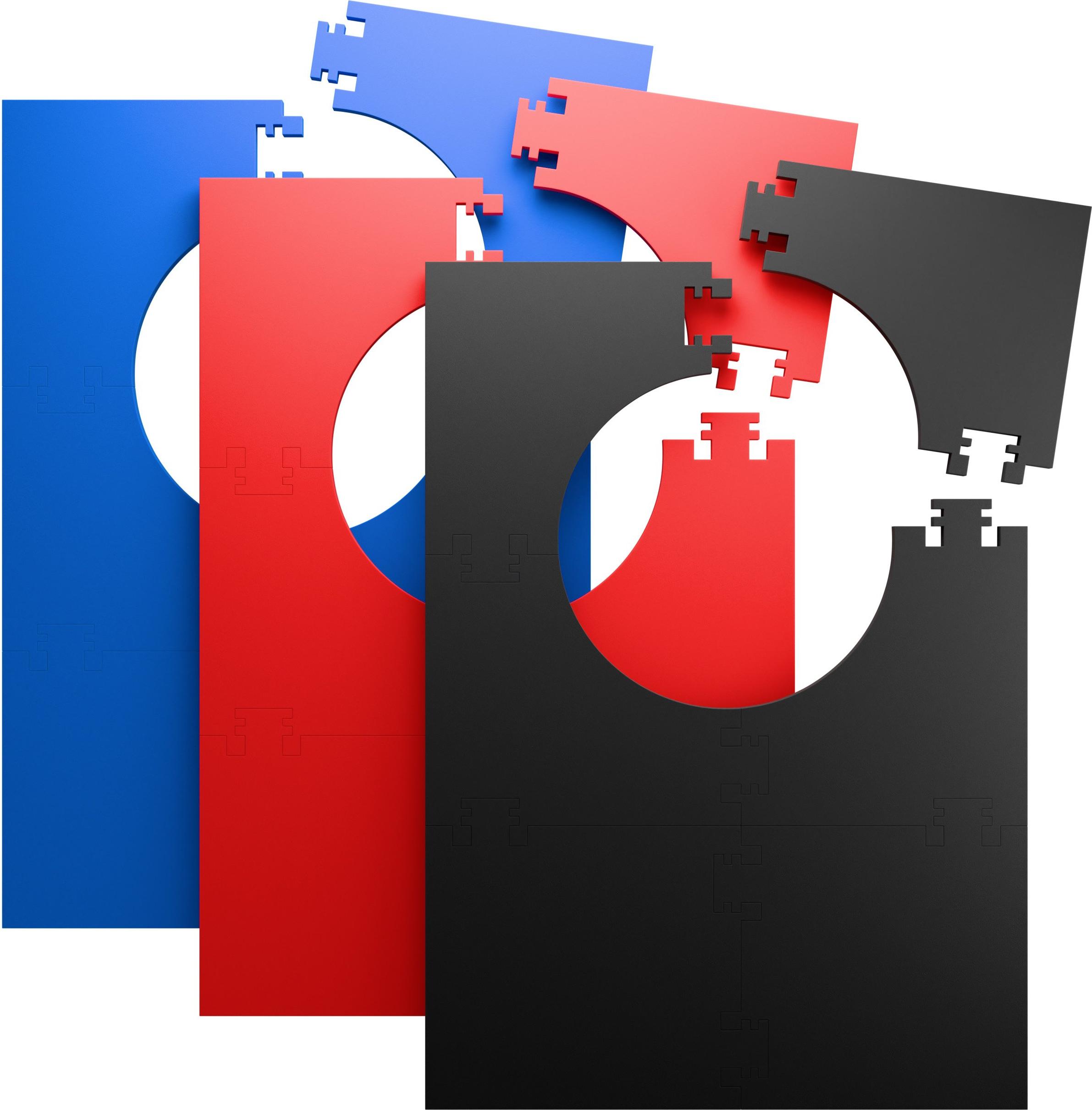 KOTO - 6pcs. Dart Surround Rot Square, langlebige dart wandschutz, verhindert Schäden, EVA (13,5 cm) XKD702550