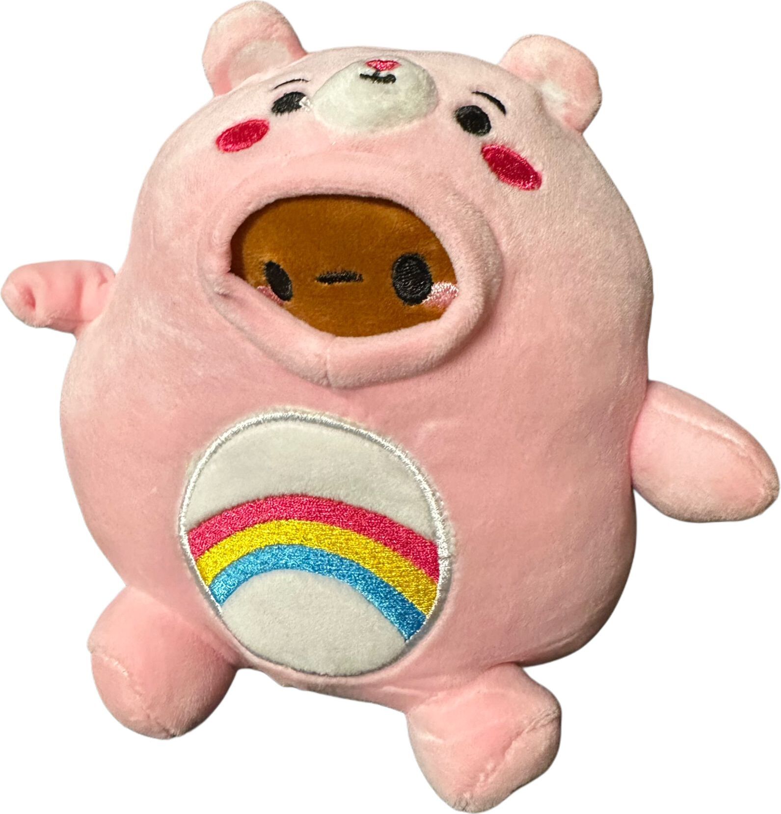 Kawaii Glücksbärchi Kuscheltier Figur Plüsch 17 cm Plüsch Hurra Bärchi rosa 546465453