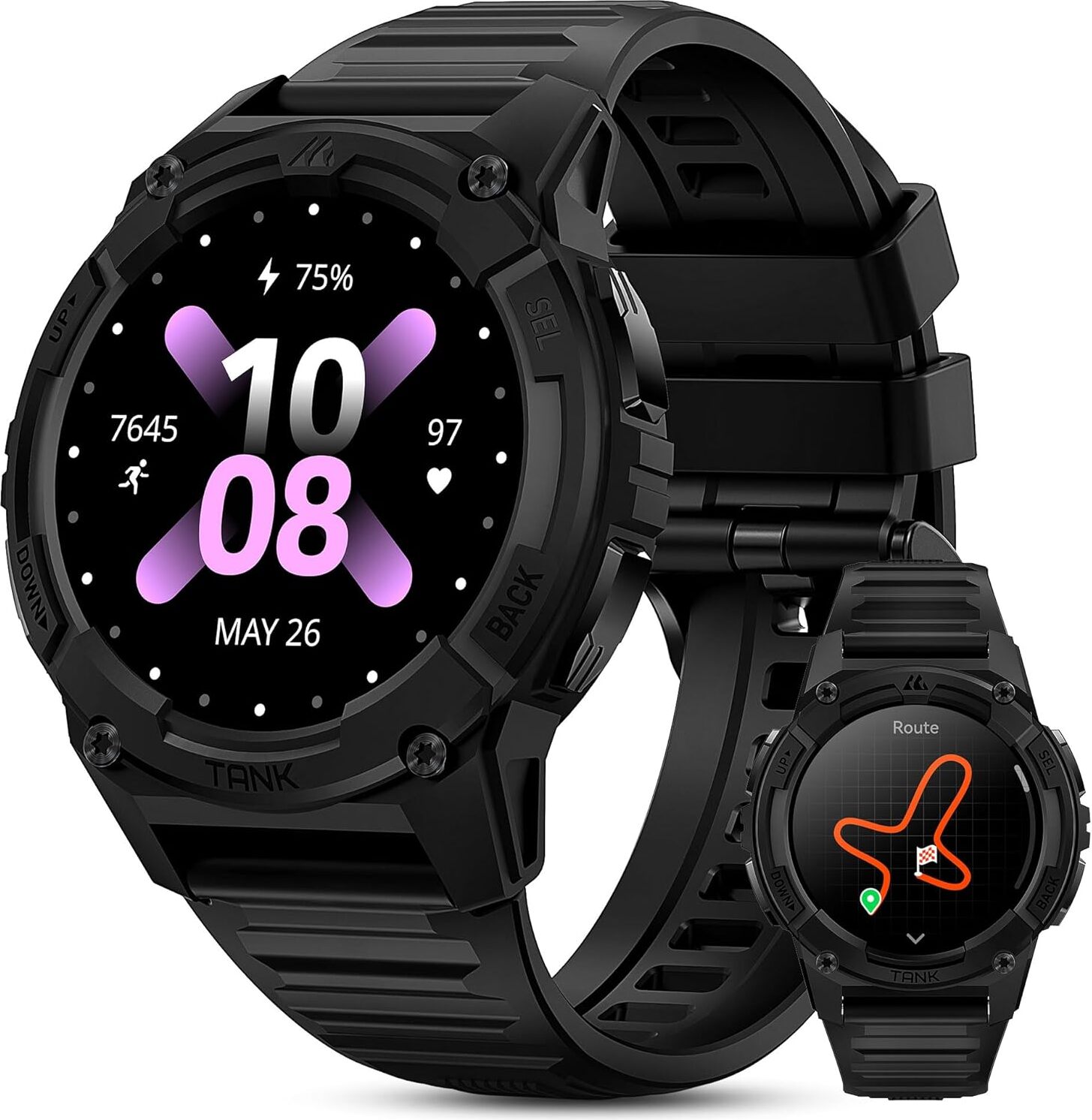 Kospet Tank S2 Smartwatch pre ženy a mužov, GPS, volanie