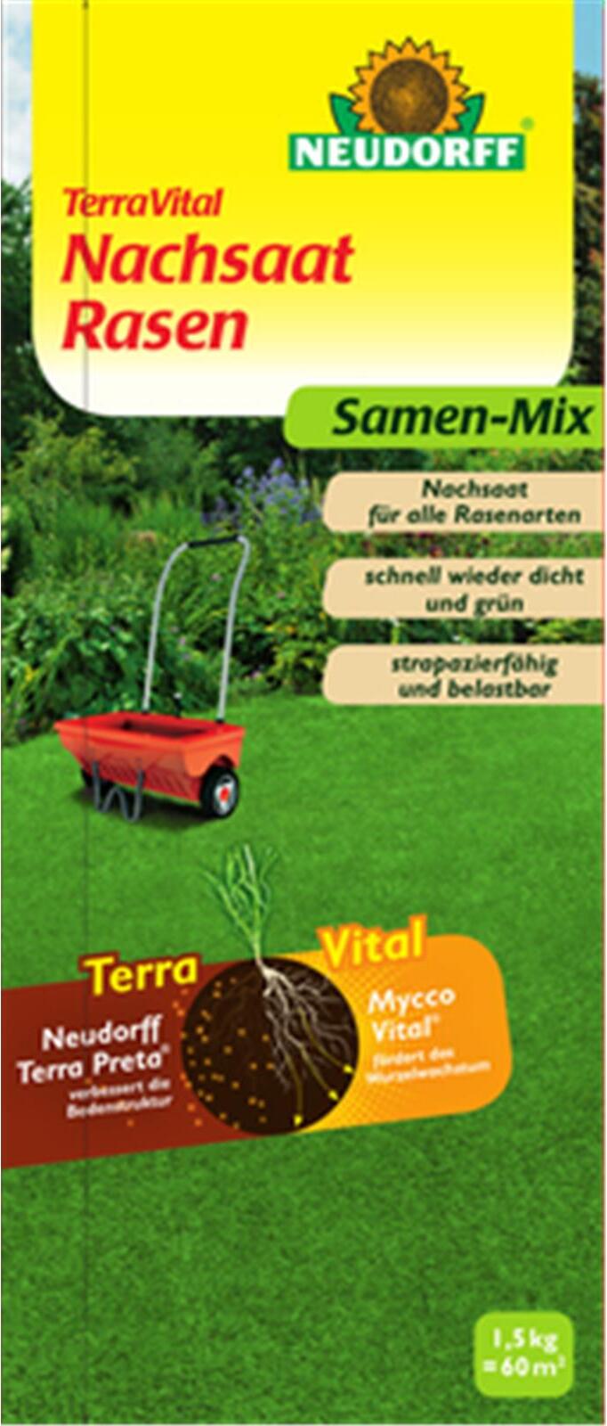 Neudorff - Terravital Sursemis Pelouse - 1,5 KG - Semences de Gazon Graines 01263