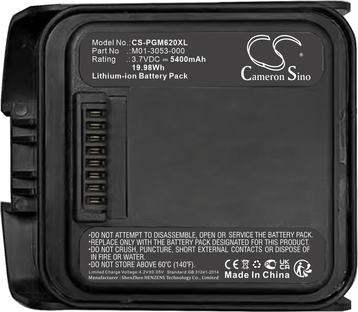 TECHTEK Akku Kompatibel mit [RAE Systems] MultiRAE, MultiRAE Benzene, MultiRAE Lite, MultiRAE Pro, für [MicroRAE] PGM-6208, PGM-6228 Ersetzt M01-305