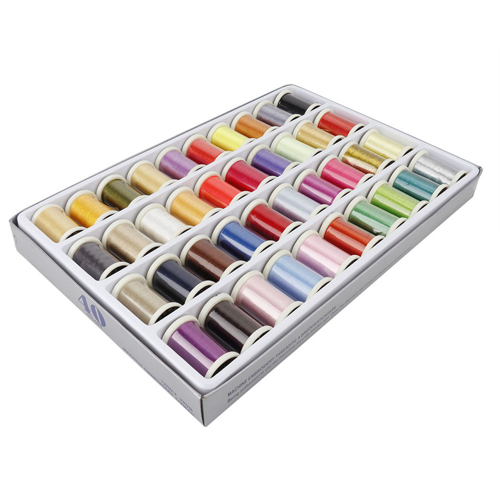 Cocosity Polyester-Stickgarn,Polyester-Stickgarn für Stickmaschinen,Polyester-Stickgarn-Set,Polyester-Gewebe-Garn,Polyester-Gewebe-Nähgarn