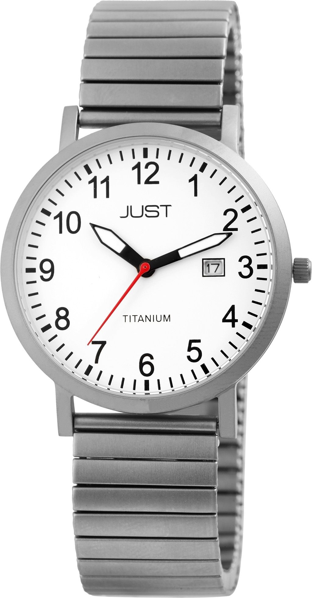Just Herrenuhr mit Zugarmband, Titan, 5 ATM