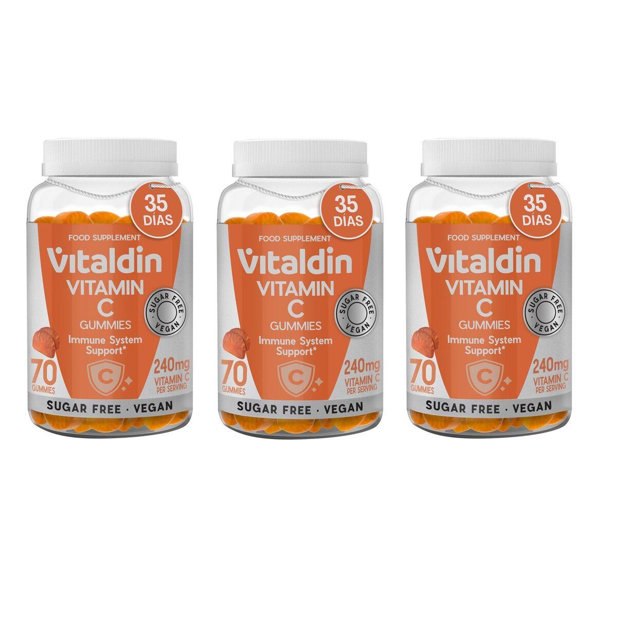 Vitaldin Gummibärchen Vitamin C Orange Vegan Zuckerfrei 3 Dosen