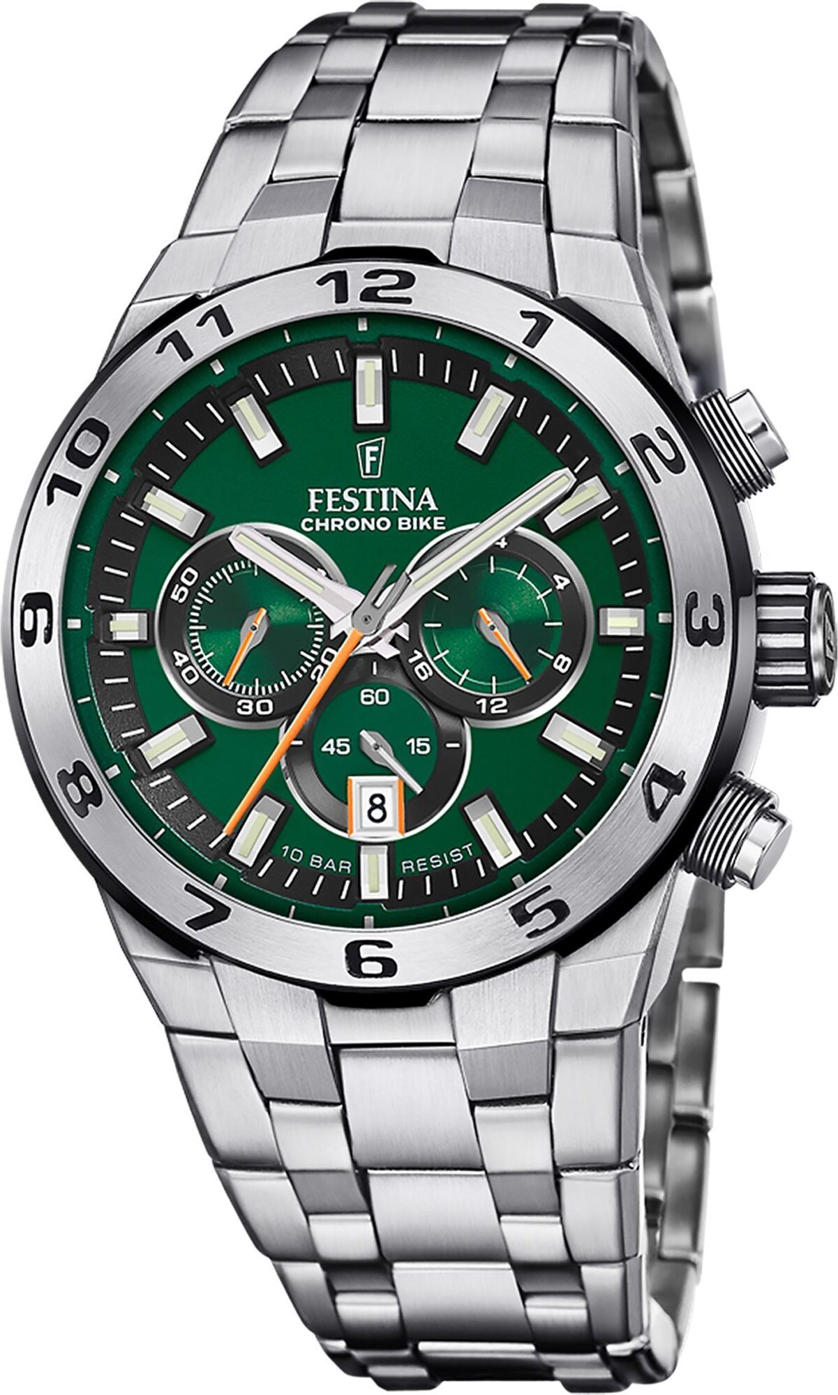 Festina F20670/2 Pánske hodinky Chronograph Steel/Green