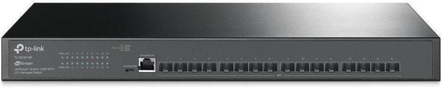 TP-Link SX3016F - 16-Port 10G SFP+ Rackmount Switch mit Webmanagement