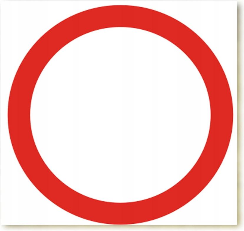 LIBRES POLSKA SP Zndw-1 Verkehrsschild B-1 - Verkehrsverbot 33Cmx33Cm