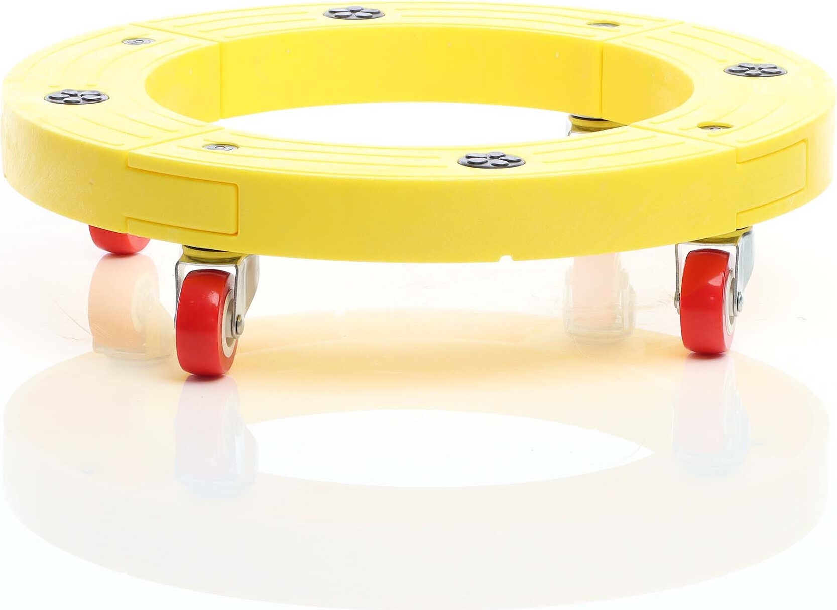 Wiltec Transportroller 136 kg 405 mm, rund, Möbelroller, Rollbrett mit 4 Lenkrollen, Möbelhund als Umzugshilfe 64358