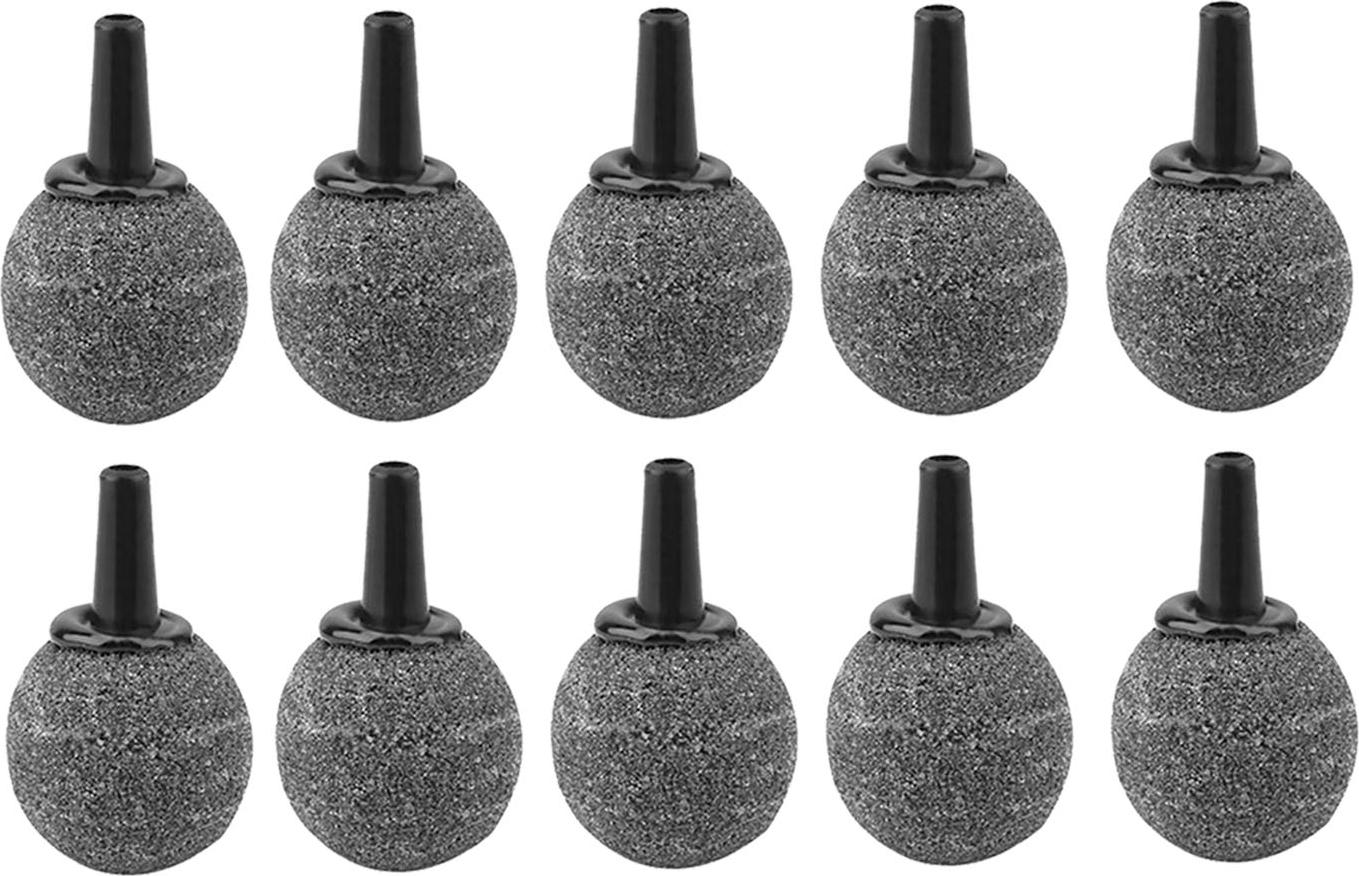 Cocosity 10 Stück robuste Luftblasensteine in Kalebassenform für Aquarien