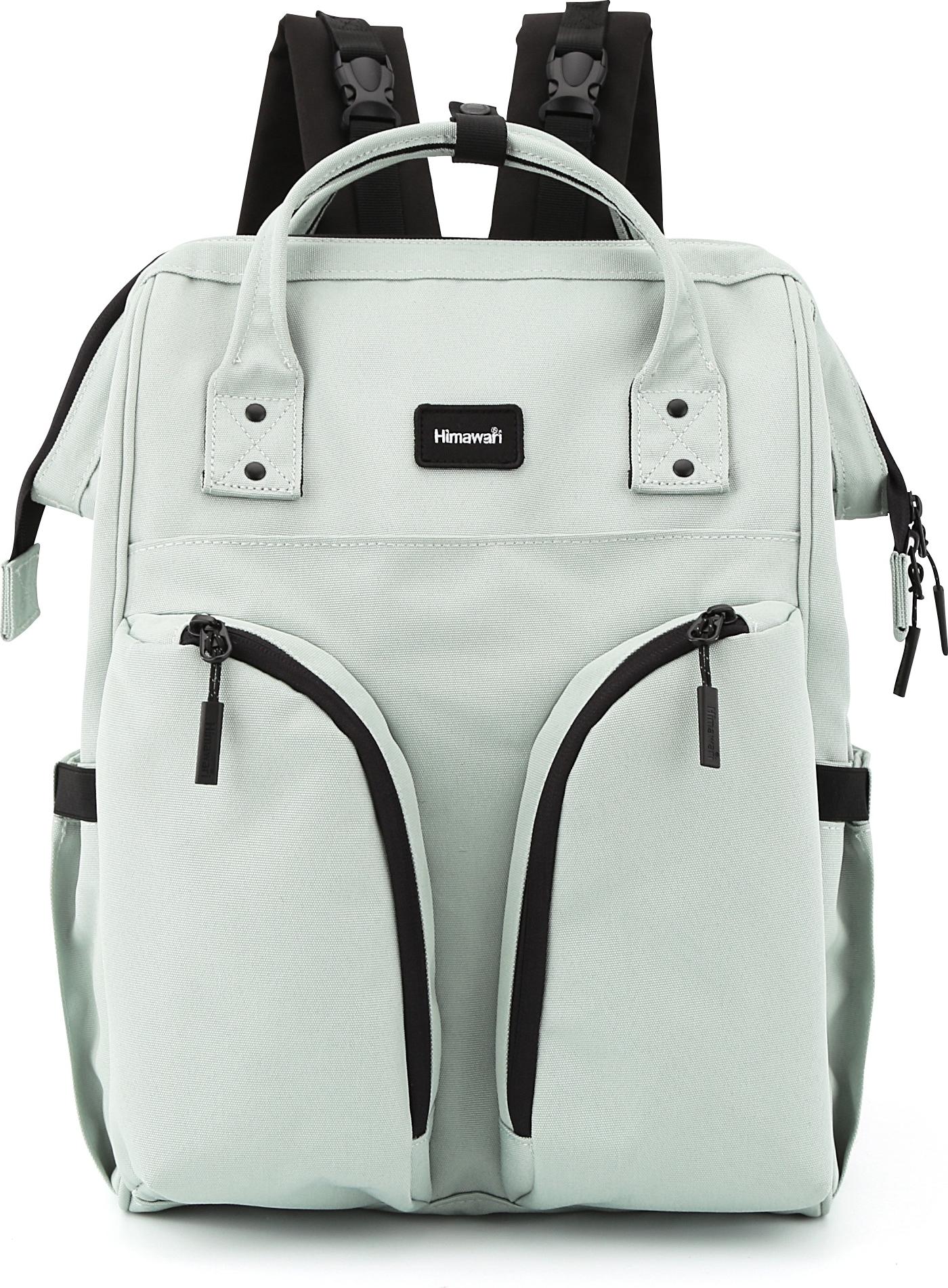 Himawari Wickelrucksack 15l mint 40x25x15 cm mit Thermo-Taschen, wasserdichter Innentasche & Kinderwagenbefestigung