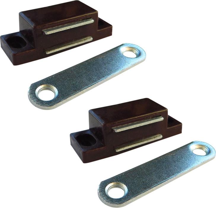EDM Magnetverschluss Im02, Braun, 42 x 18 mm, 2 Stück