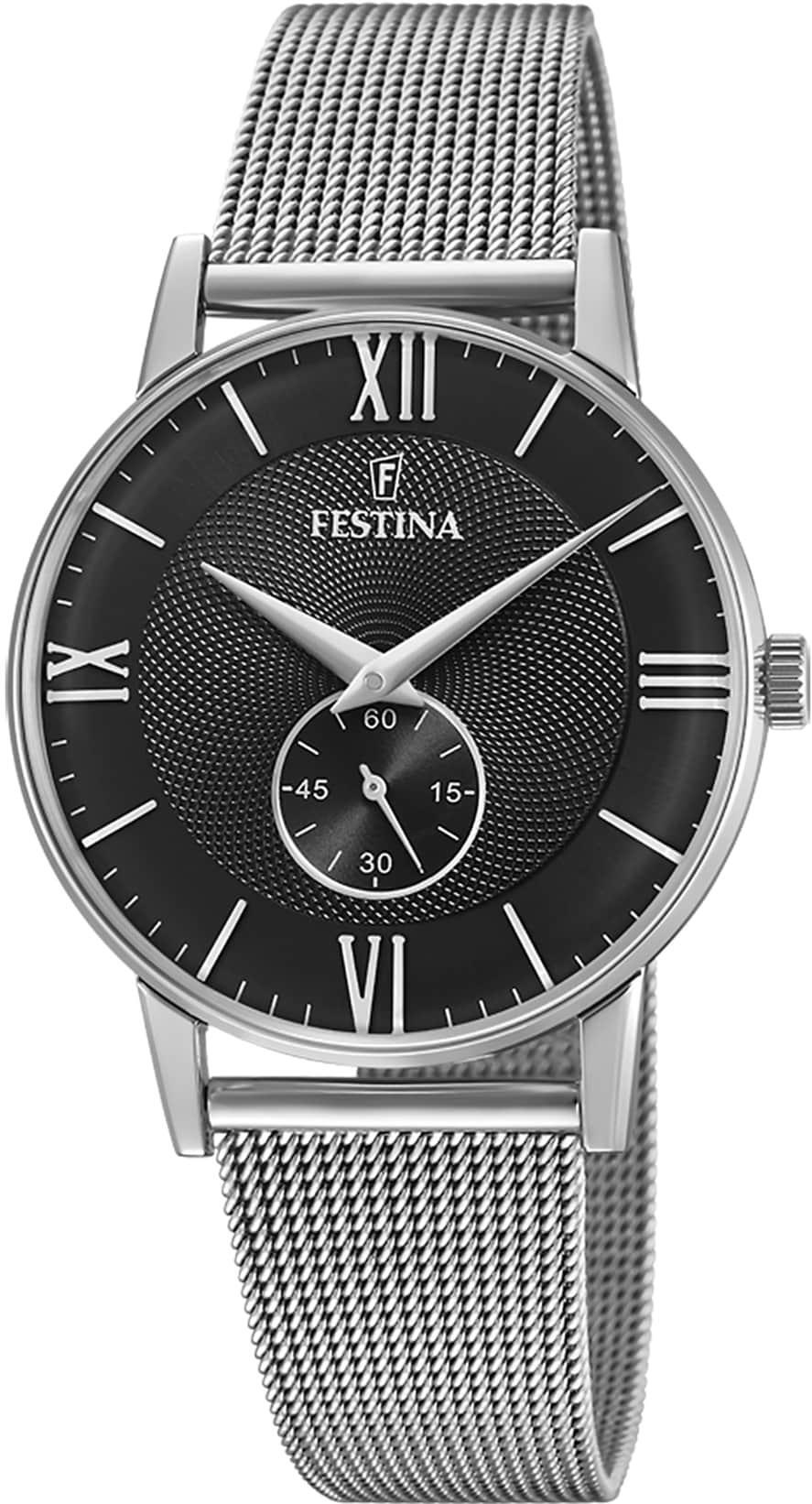 Festina - F20568/4 - Náramkové hodinky - Pánske - Quartz - Chronograf - Retro