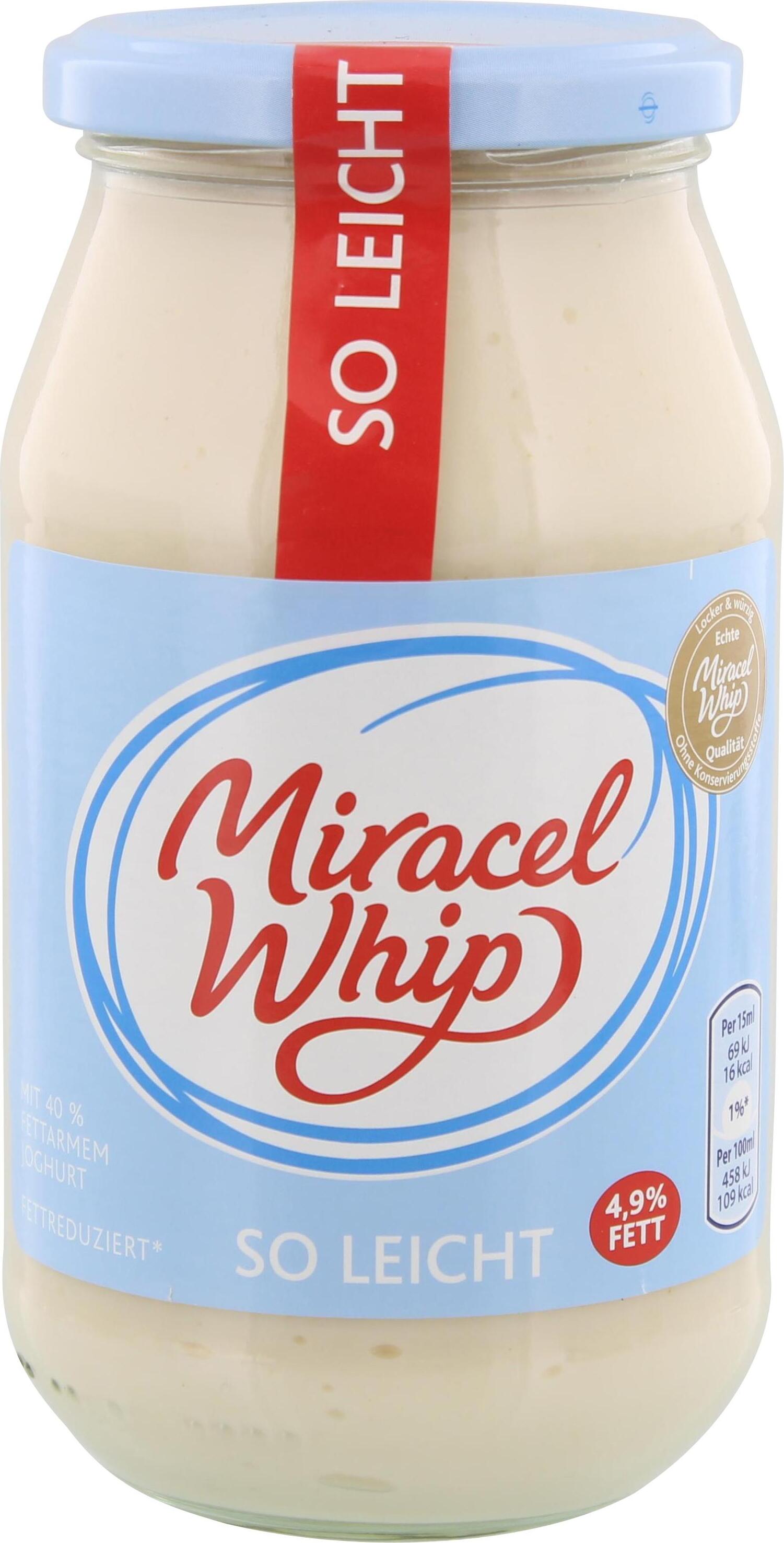 Wie Lange Salat Mit Miracel Whip Haltbar Miracel Whip So leicht Salatcreme mit | Kaufland.de