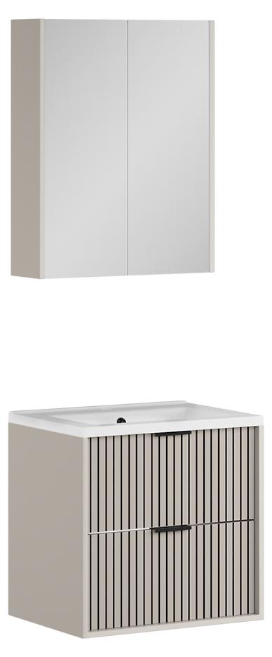 Vicco Badmöbel-Set Ruford, 3 Teile, Cashmere