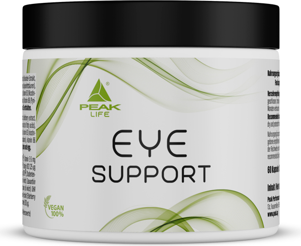 Peak Performance Products S.A. Eye Support - 60 Kapseln I 30 Portionen I mit Lutein I Zeaxanthin I Astaxanthin I Vitaminen & Mineralstoffen I Sehvermögen 009811