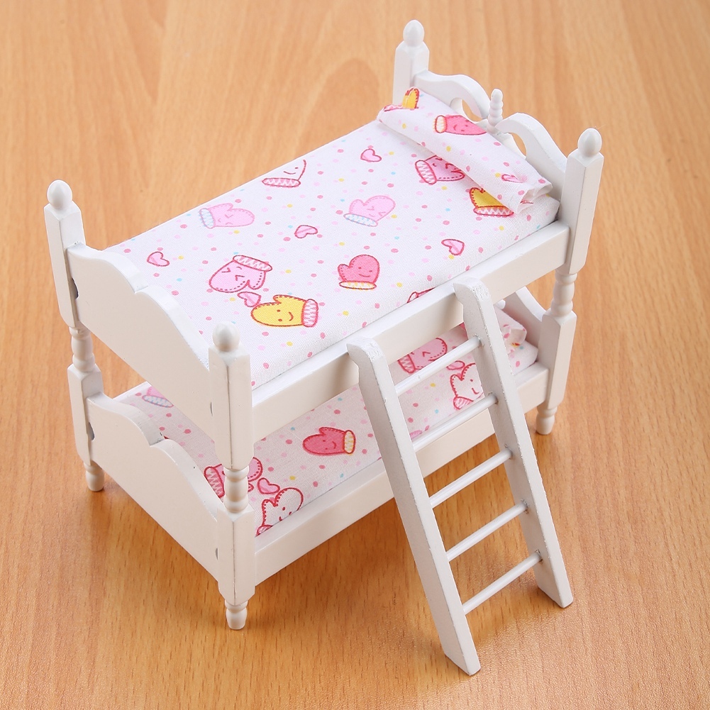 Cocosity Kinderspielzeug, Puppenbett, Puppen-Etagenbett, Puppenmöbel-Etagenbett, Puppen-Etagenbett Spielzeug