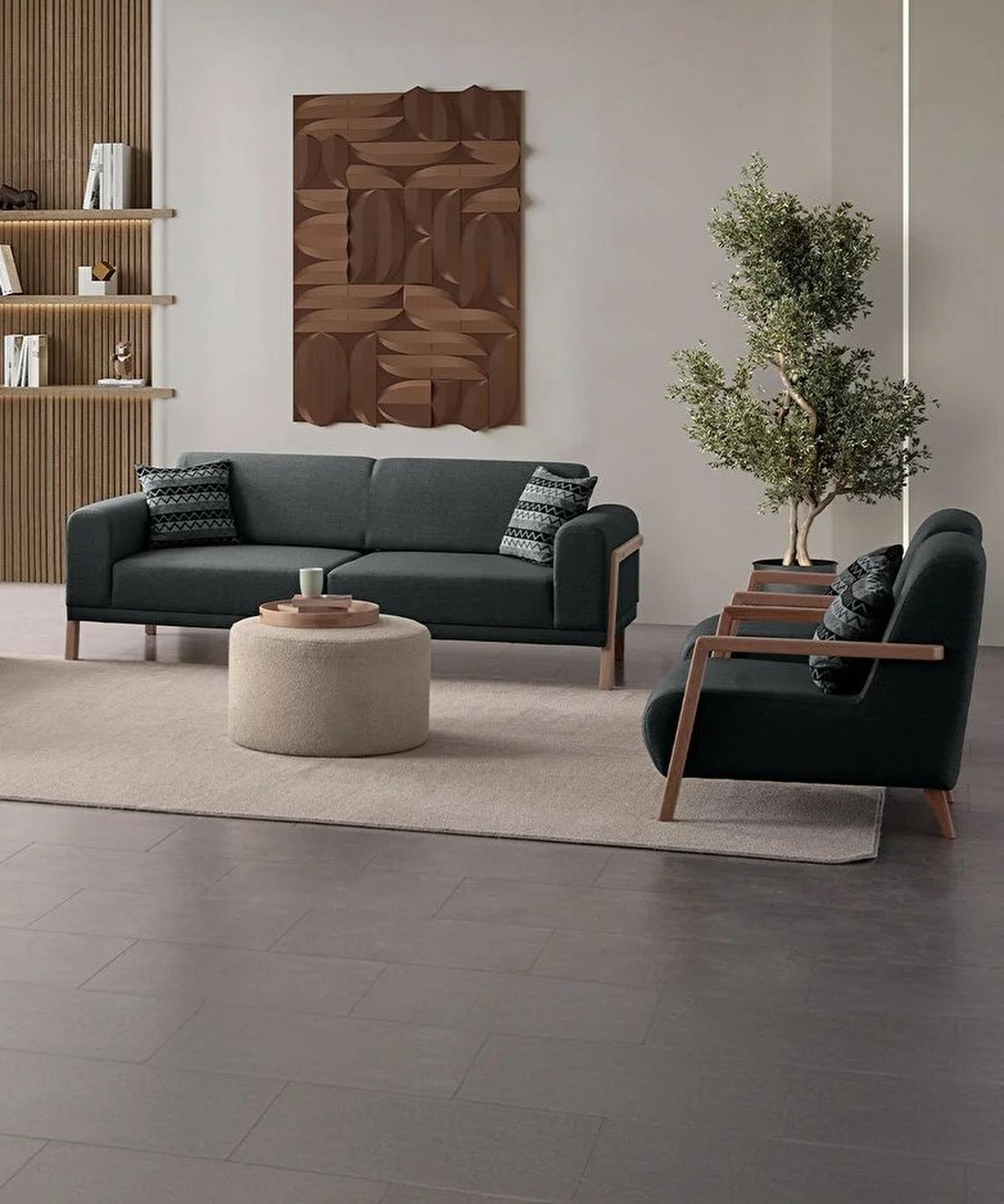 AEA Inspirierendes Design: stilvolles Sofa und Sessel für einen gemütlichen Raum