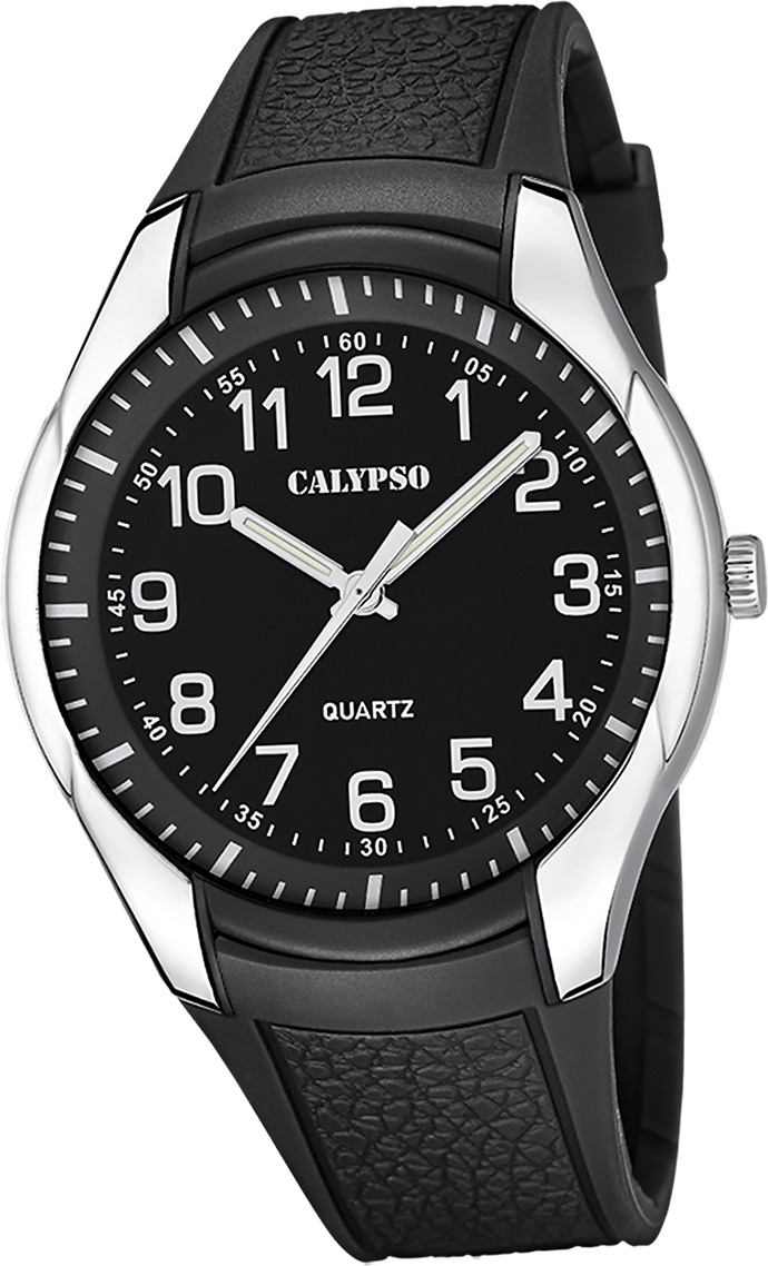 Pánske hodinky Calypso gumené čierne Náramkové hodinky Calypso Analogico D2UK5843/4