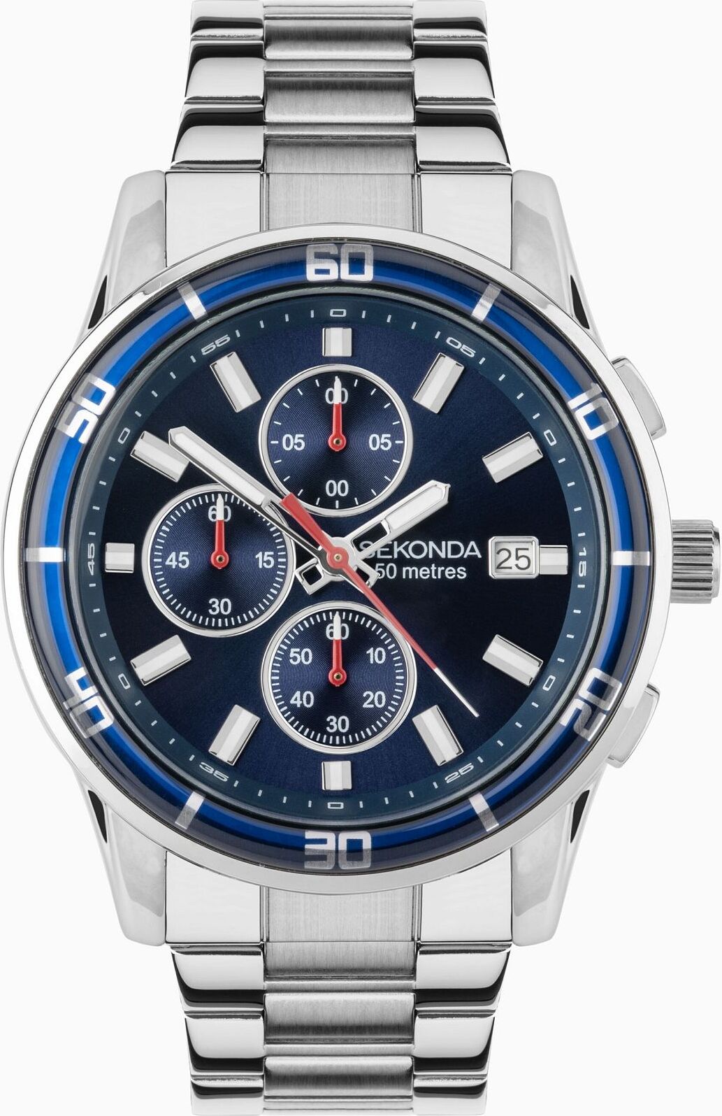 Strieborné hodinky Sekonda 30207