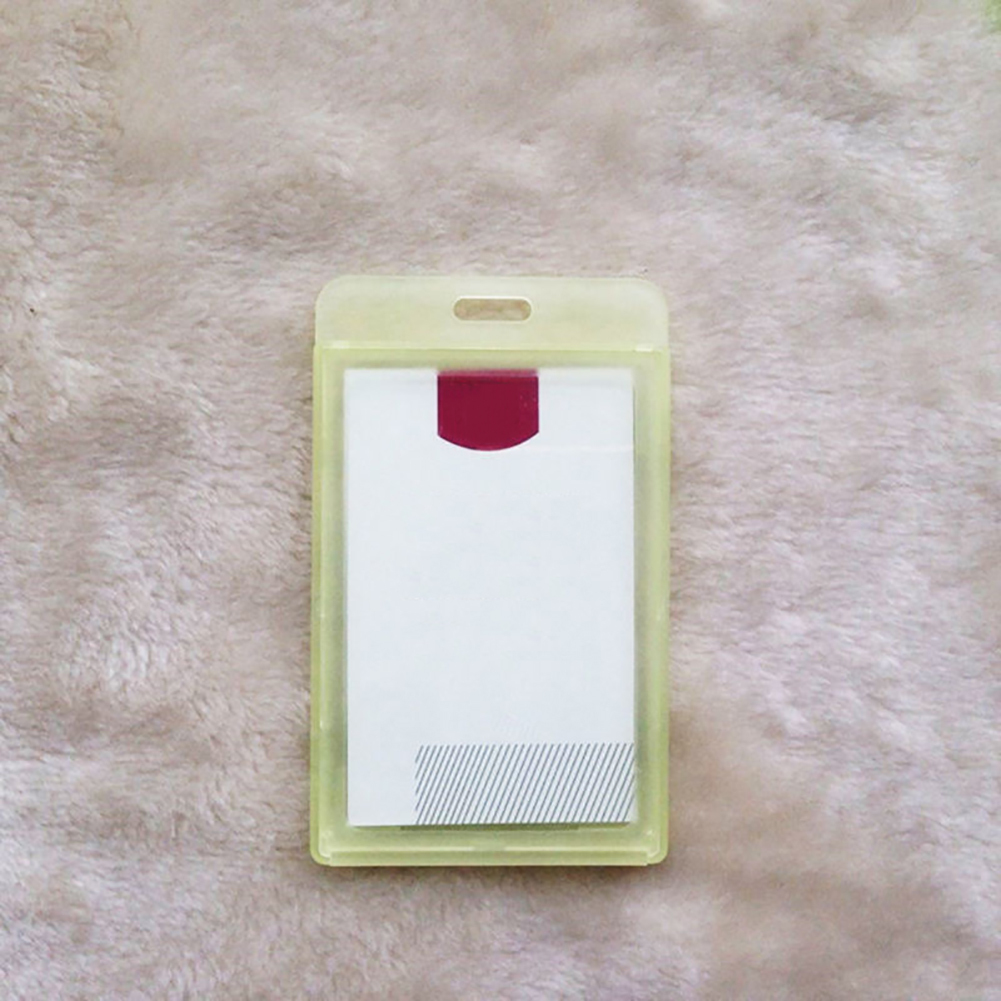 Stuttg wasserdichte Hartplastik -Erlaubnis -ID -Kartenabzeichen Mitarbeiter Name Tag Halter Abdeckung-Gelb 1077460@Stuttg