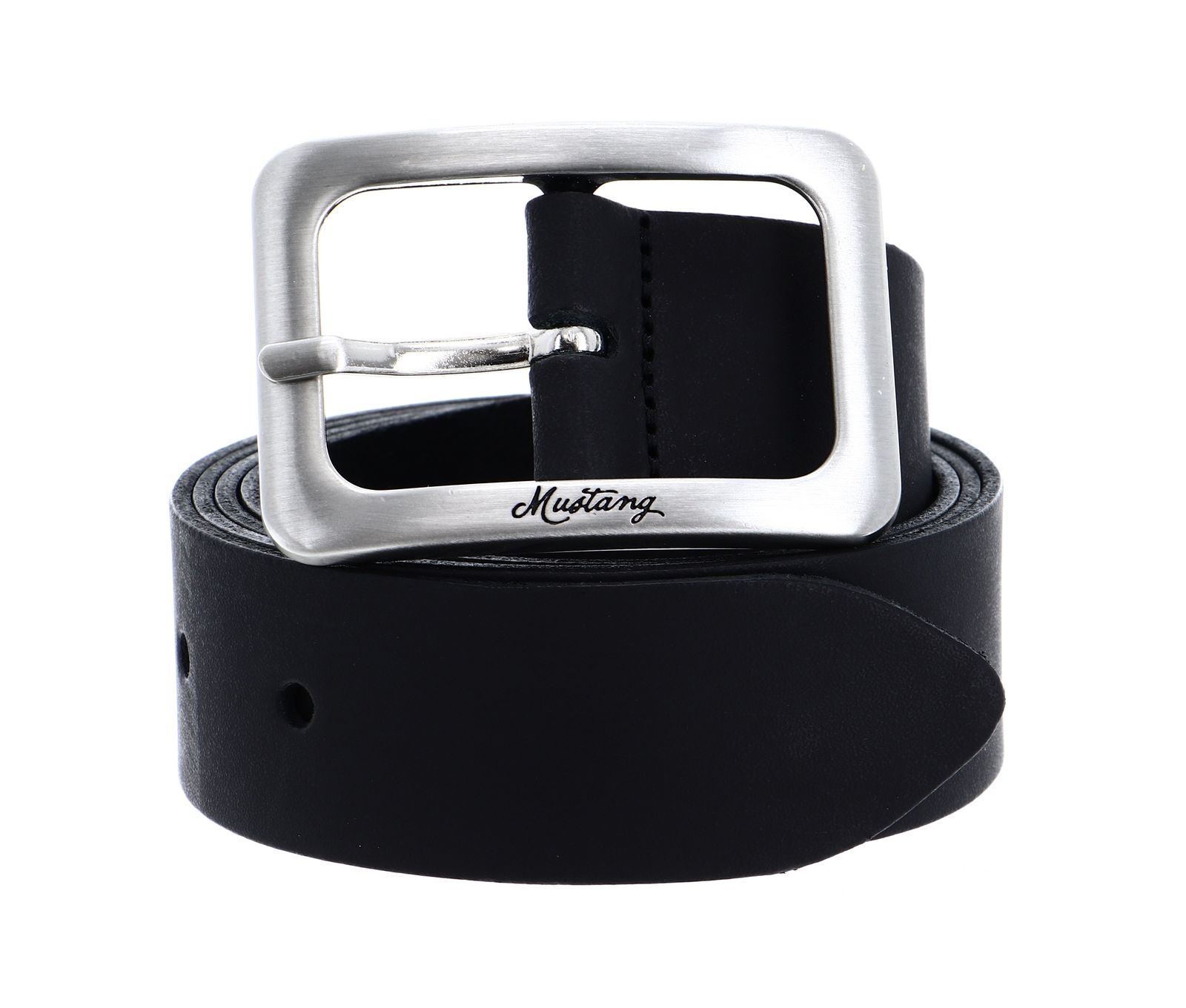 MUSTANG Leather Belt 3.5 W120 Gürtel Accessoire Baileys Braun Neu 