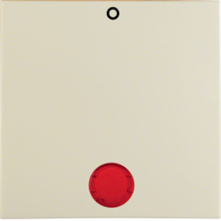Berker 16248982 Wippe mit roter Linse und Aufdruck "0", S.1 weiß, glänzend