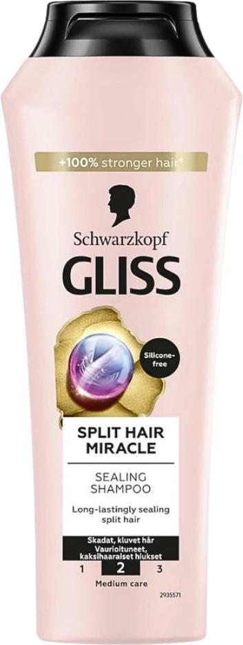 Schwarzkopf Gliss-Kur - Shampoo - Spliss Wunder - Repariert Spliss - 400 ml - 1 Stück 872141