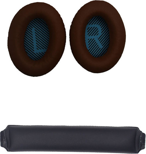 INF Náhradné náušníky a hlavový most pre slúchadlá Bose QC15 QC25 QC35 Káva + modrá