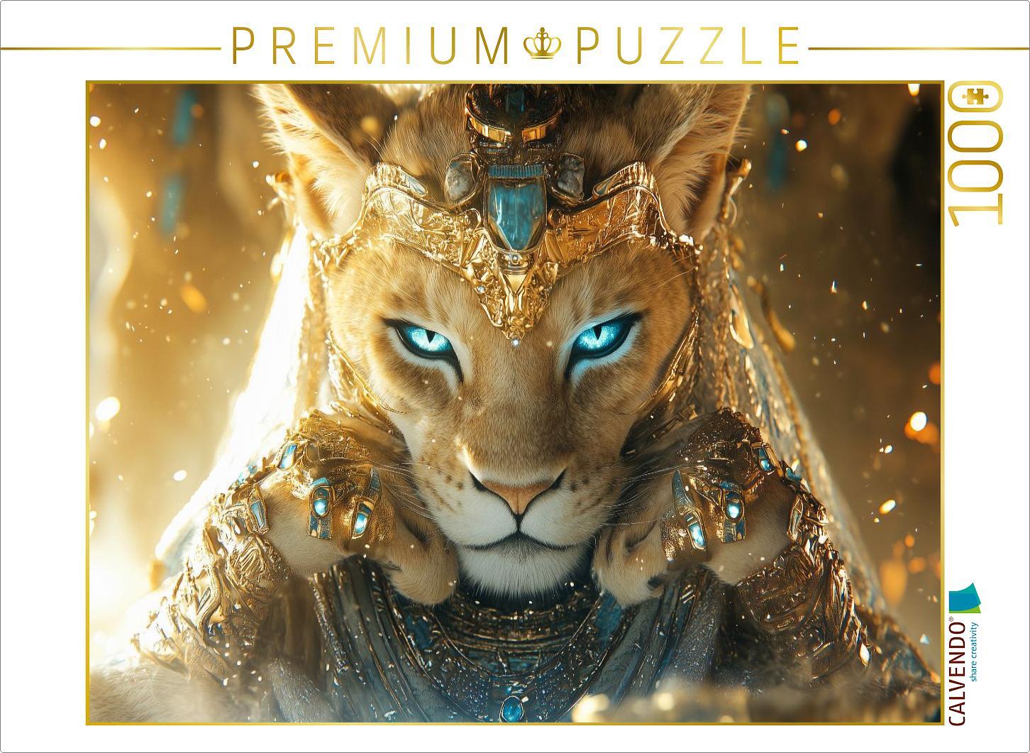 CALVENDO Puzzle Sachmet- Kriegsgöttin | 1000 Teile Lege-Größe 64x48cm Foto-Puzzle für glückliche Stunden