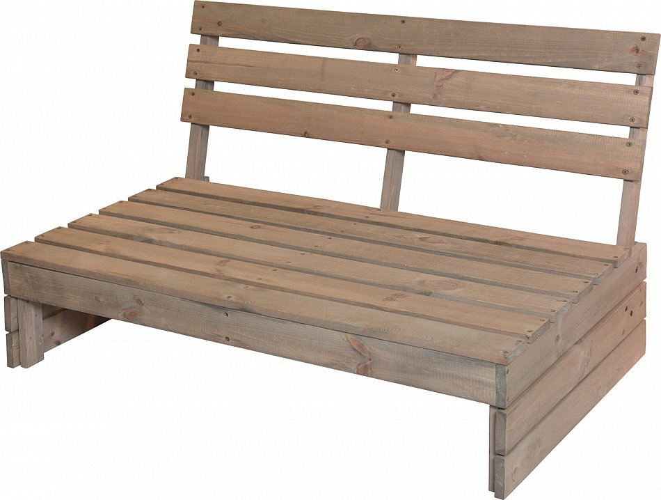 Koopmann International b.v. Gartenbank Holzbank Sitzbank Palettenbank Bank Holz 120x93x76cm 5520 533000520