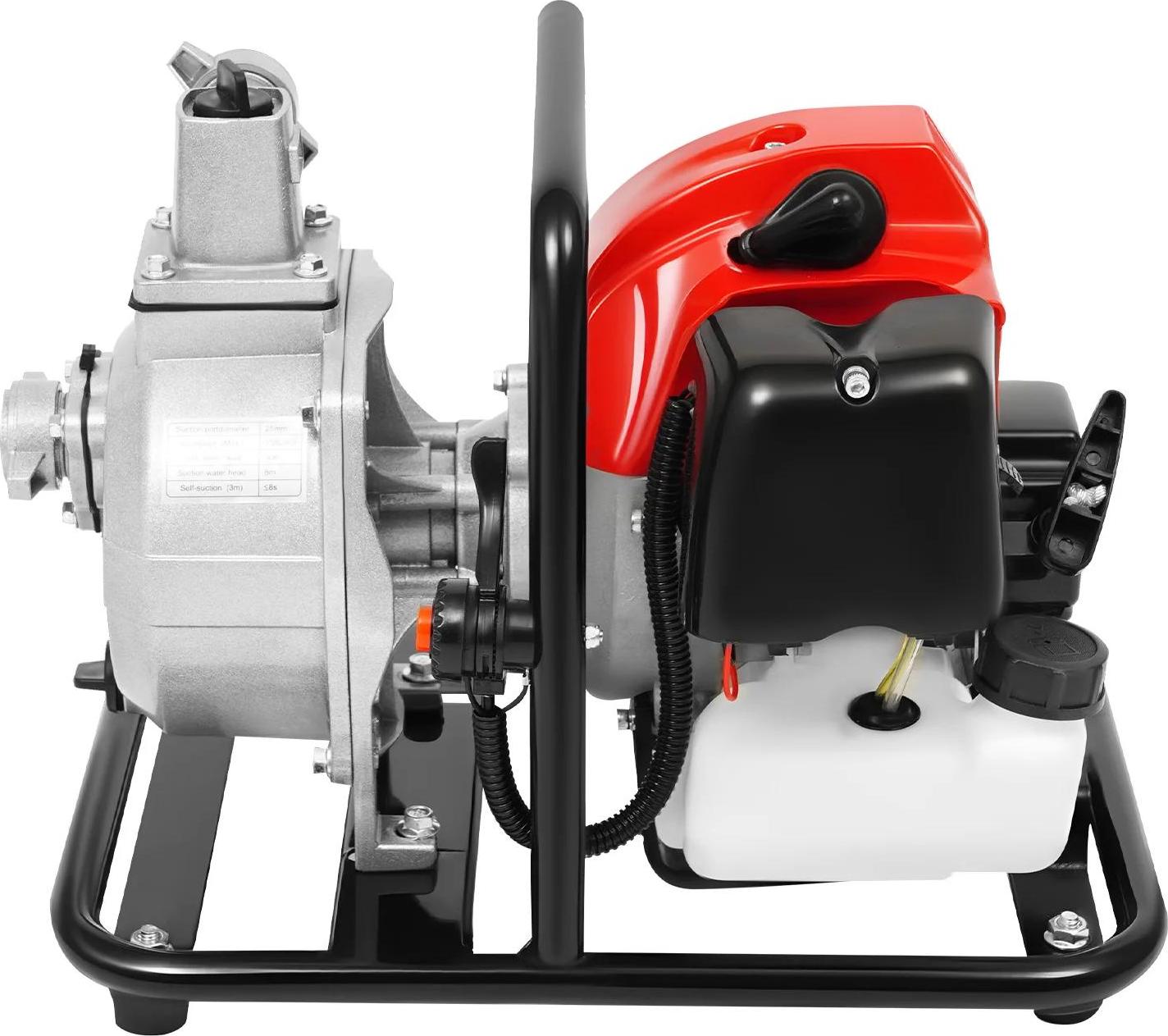 StarTech Wasser-Transferpumpe - Benzin 2-Takt Wasserpumpe - 43 cc - Max 8.500 U/min - Rot