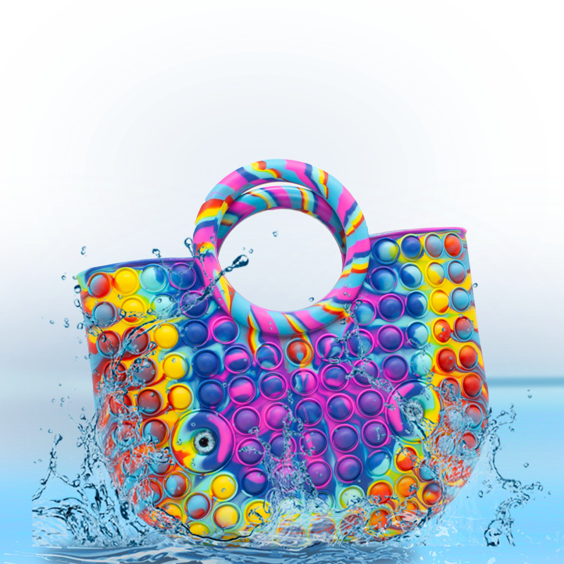 DQQ Pop It Handtaschen Damen Push Pop It Handtaschen Damen Shopper, Farbe: Bunt DWZC-ORK-1