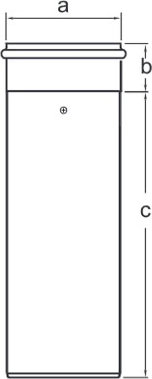 Almeva LIL Abgaskondensatorrohr DN60/100 L=1M LPRL15 333624
