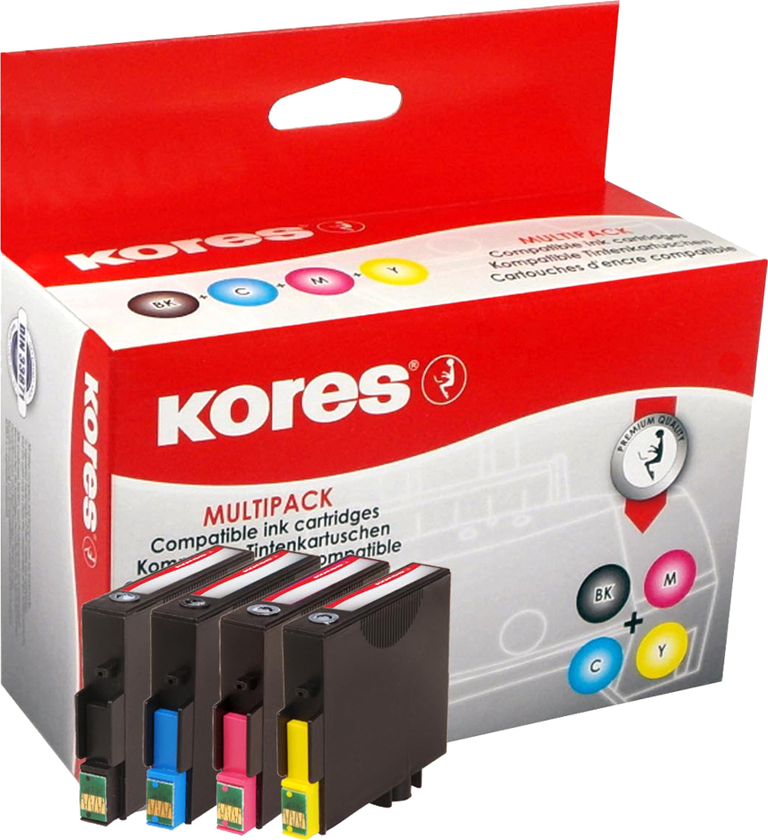 Kores G1617KIT, Foto schwarz, Foto zyan, Foto magenta, Fotogelb, Multipack