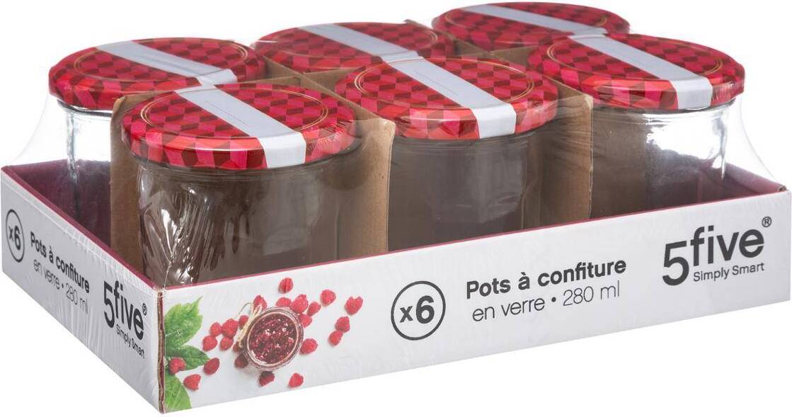 5 five simply smart - Set aus 6 marmeladengläsern
