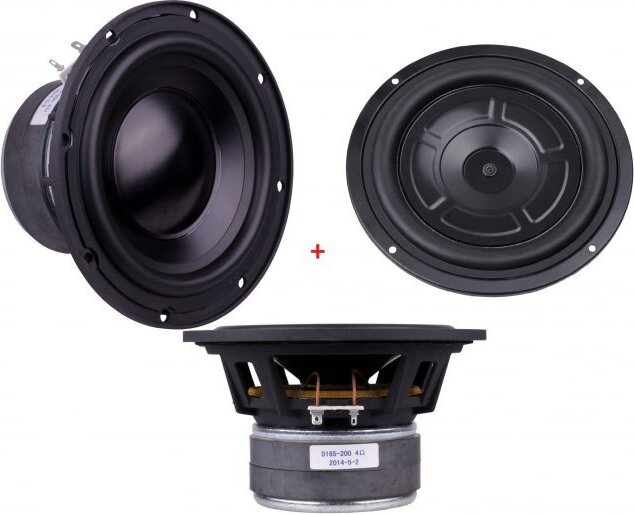 Reckhorn D-165i / 1 x Subwoofer Chassis Einbautiefe 175mm / 6.5 + Reckhorn 1 x P-6.5 Passivmembrane 16 cm / 6.5