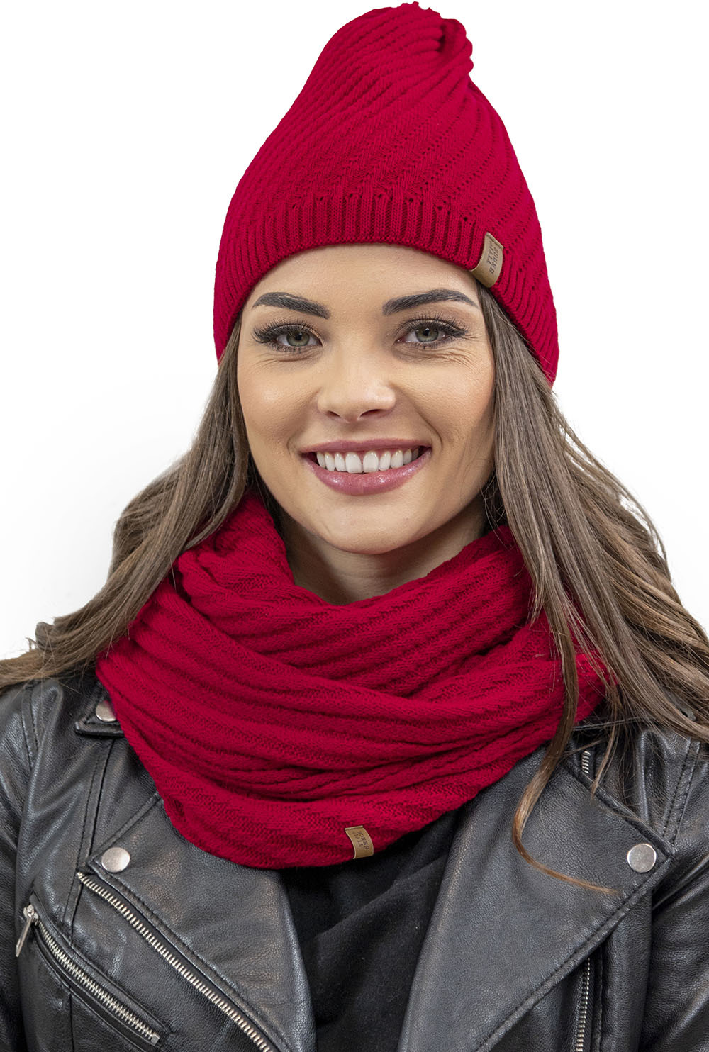 Set Bonnet Et Écharpe Bébé Coton - Beanie Mignon Avec Boucle, Automne Hiver, 3 Tailles