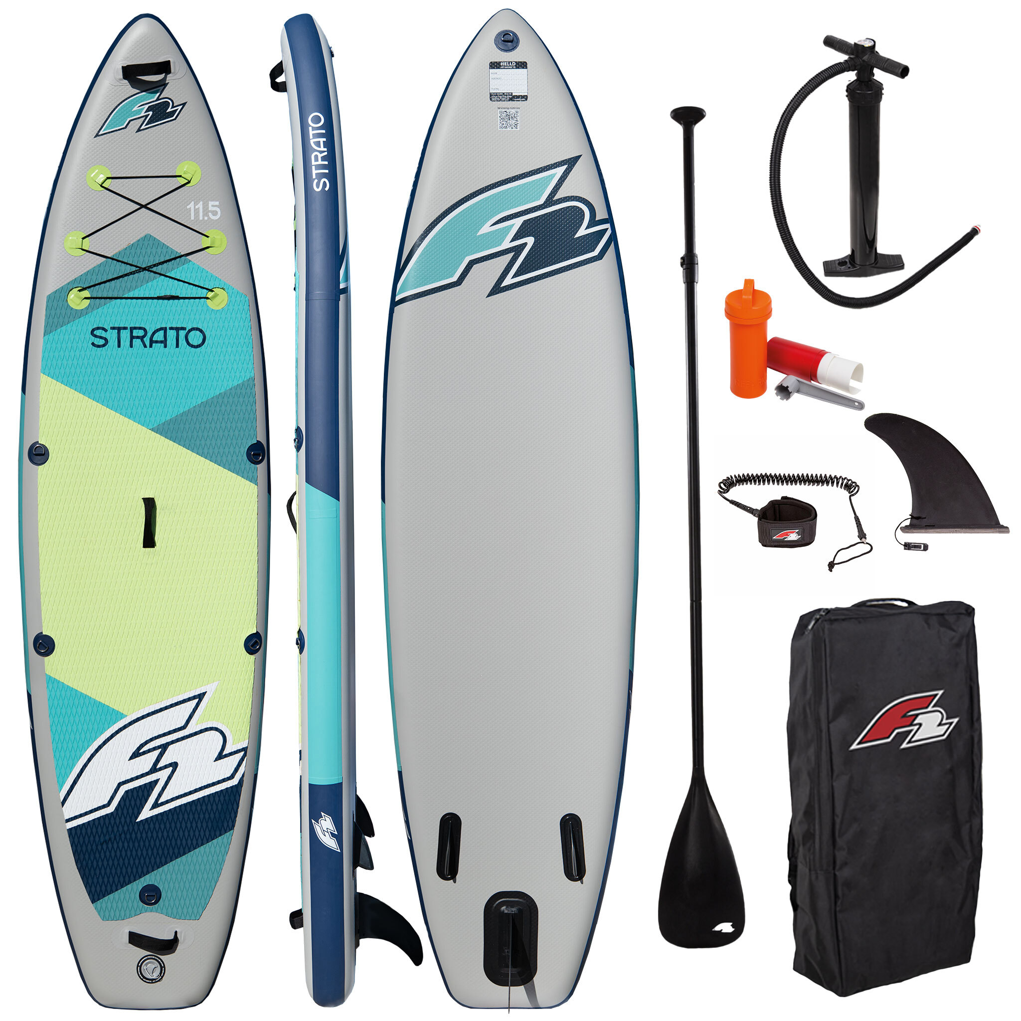 F2 SUP Stand Up Paddle Board Strato 11'5'' Green 2024