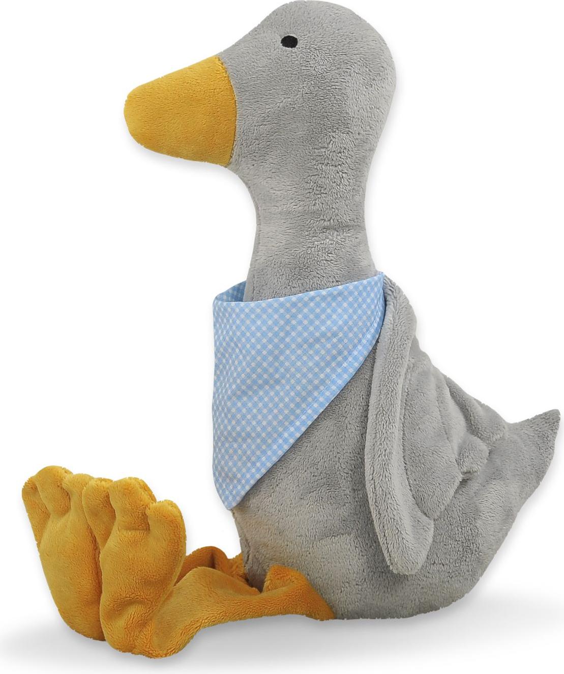 My Sweet Baby Dekorative Plüschgans mit Schal - grau