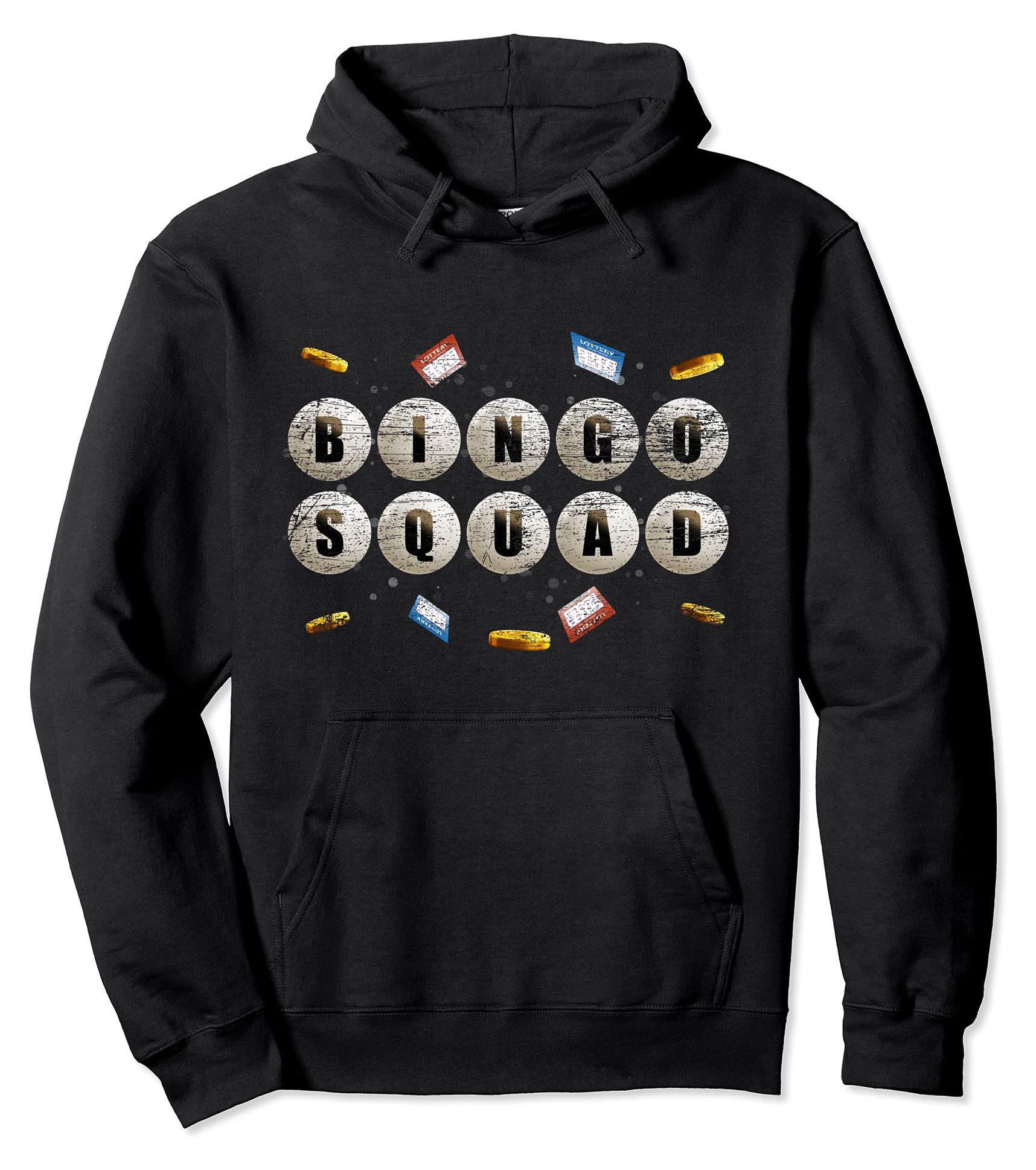 Glücksspiel Bingo Lotterie Bingo Squad Glücksspiel Bingospieler Lotterie Bingo Pullover Hoodie