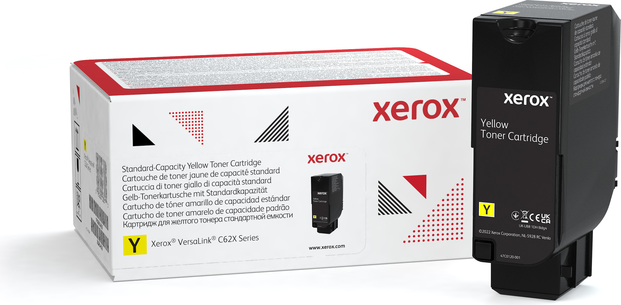 113R00721 - Cartouche laser Xerox originale jaune (2 000 pages)