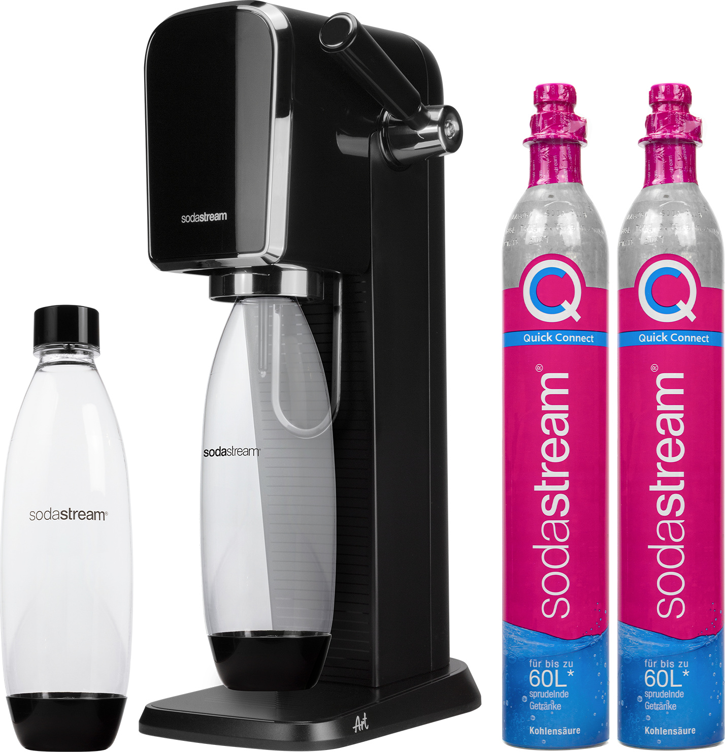 Výrobník perlivej vody SodaStream Art Black + kazeta SodaStream QuickConnect CO2
