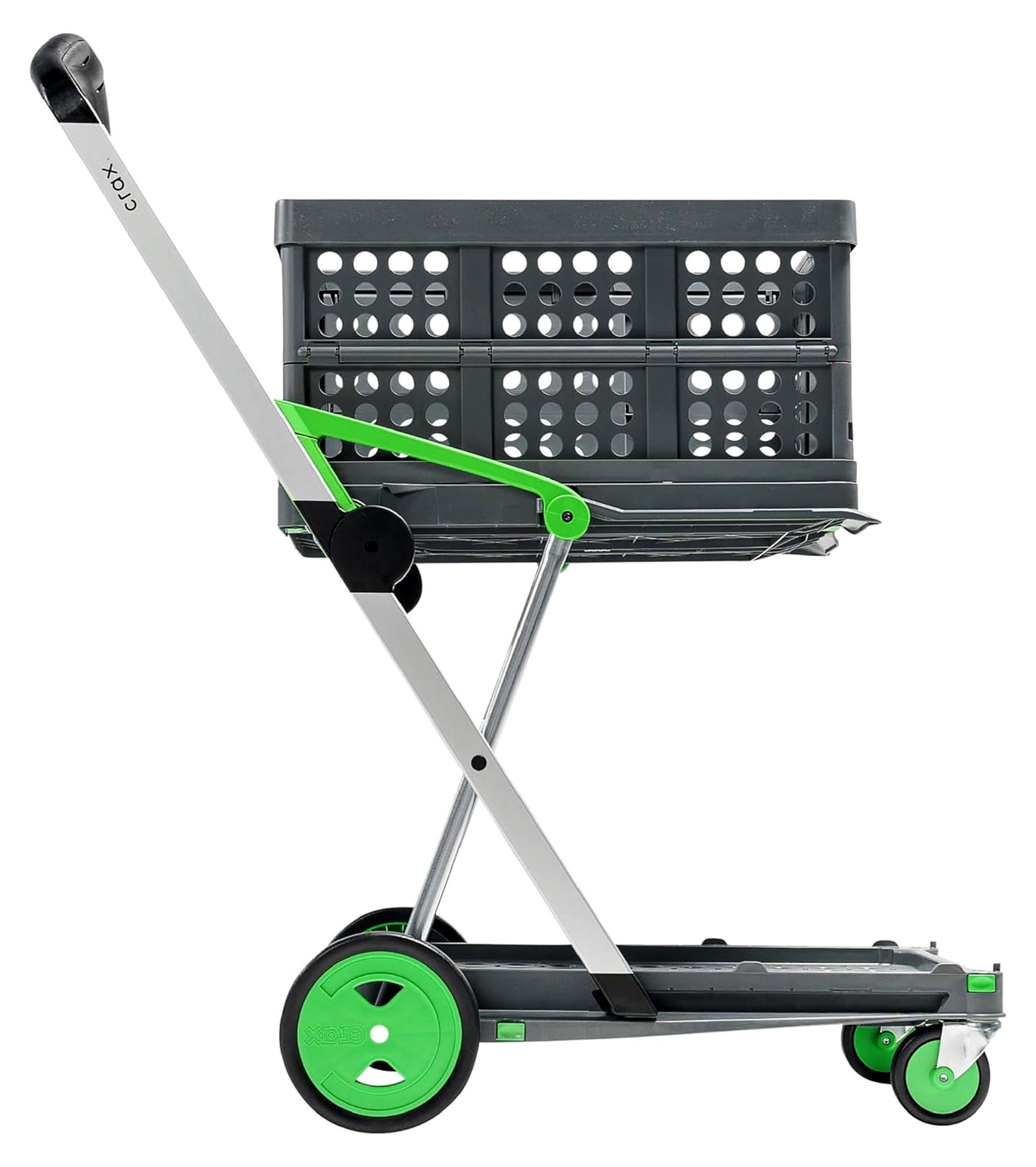 Markenlos Transport-Klappmobil | Materialtransporter | inklusive Klappbox | grün
