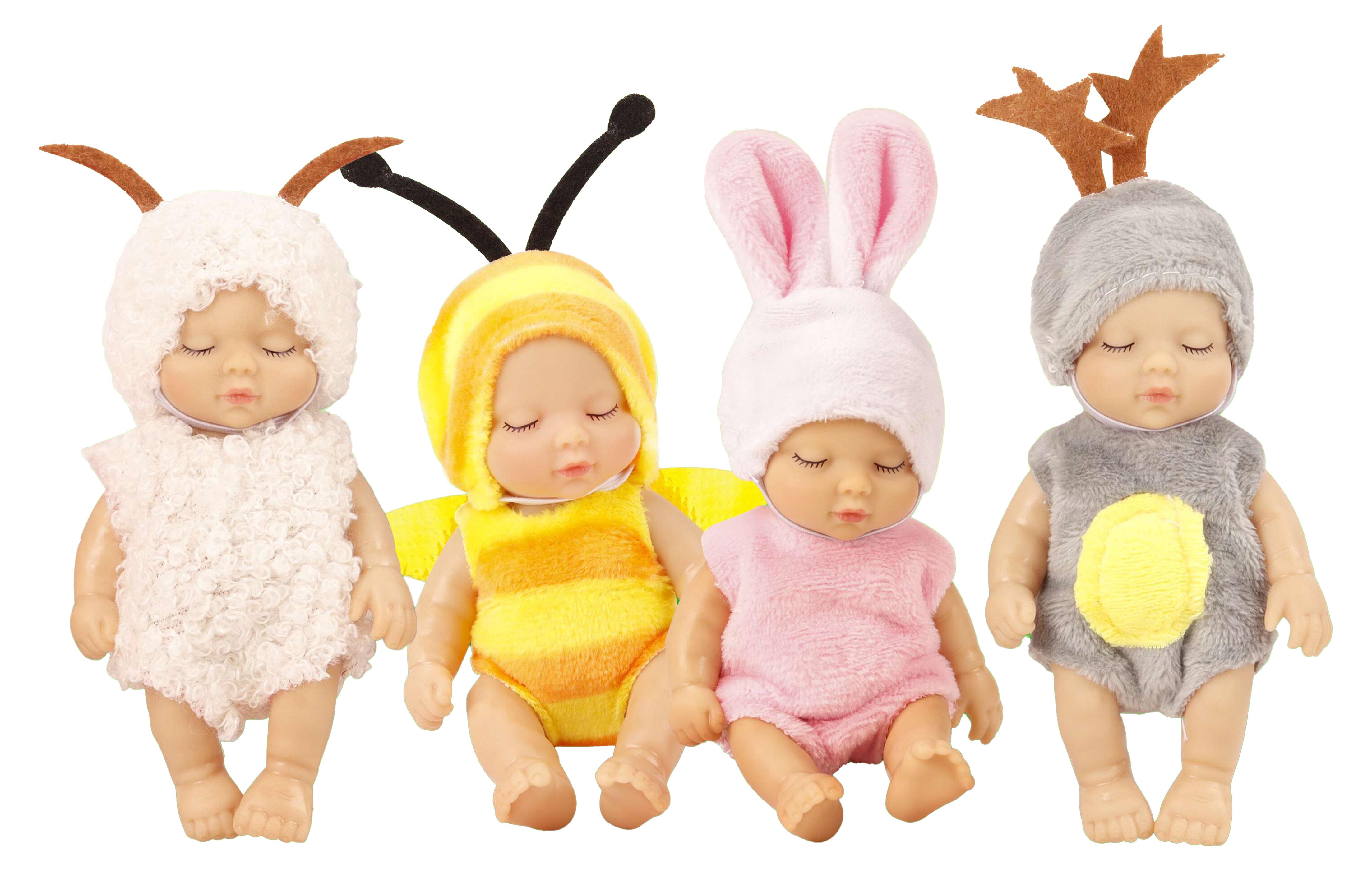 Wiky Baby in einem Anzug mit Tiermotiven, 12 cm