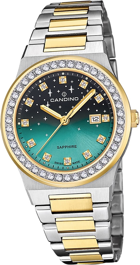 Dámske hodinky Candino z nehrdzavejúcej ocele strieborno-zlaté Náramkové hodinky Candino Elegance D2UC4750/2