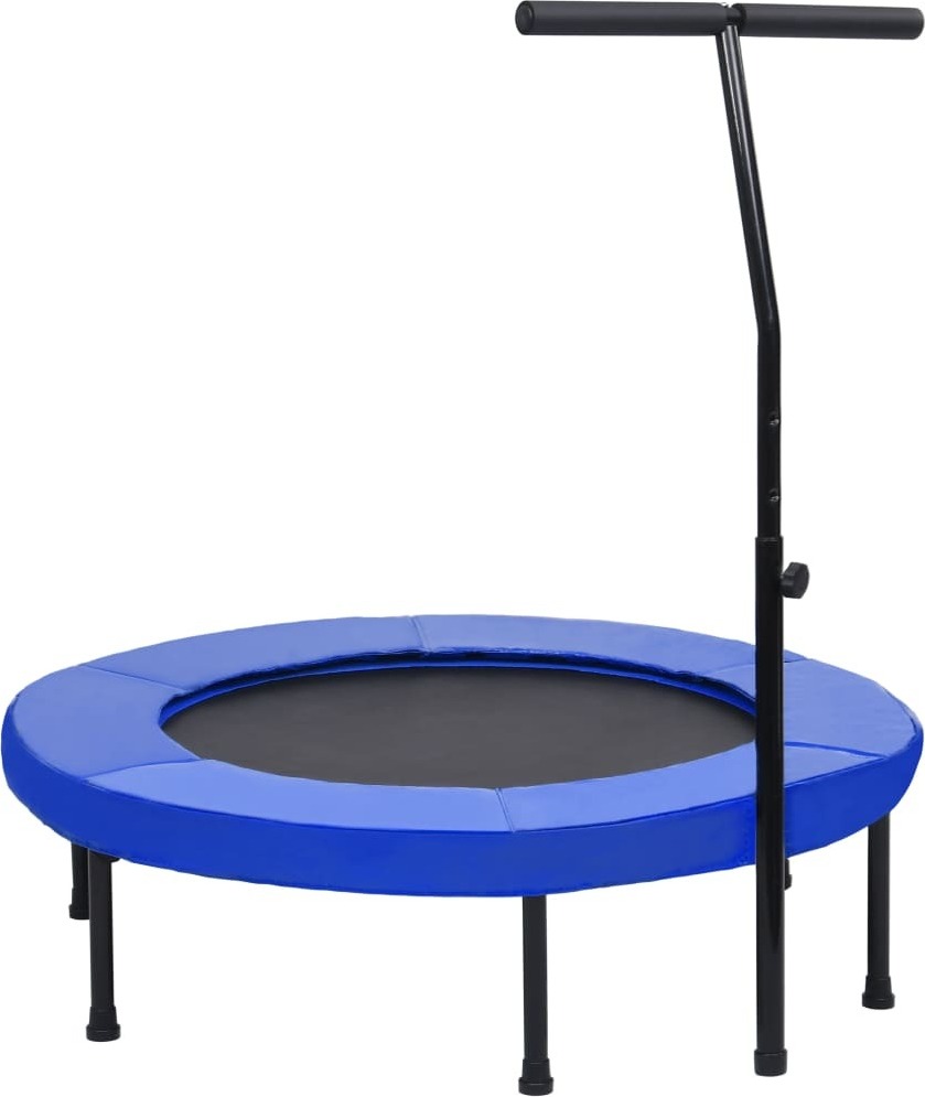 Fitness trampolína s rukoväťou a bezpečnostnou podložkou 102 cm